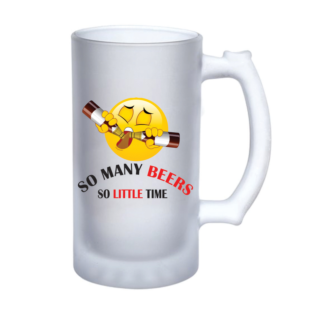 Personalized Beer Mug (Frosted Glass)