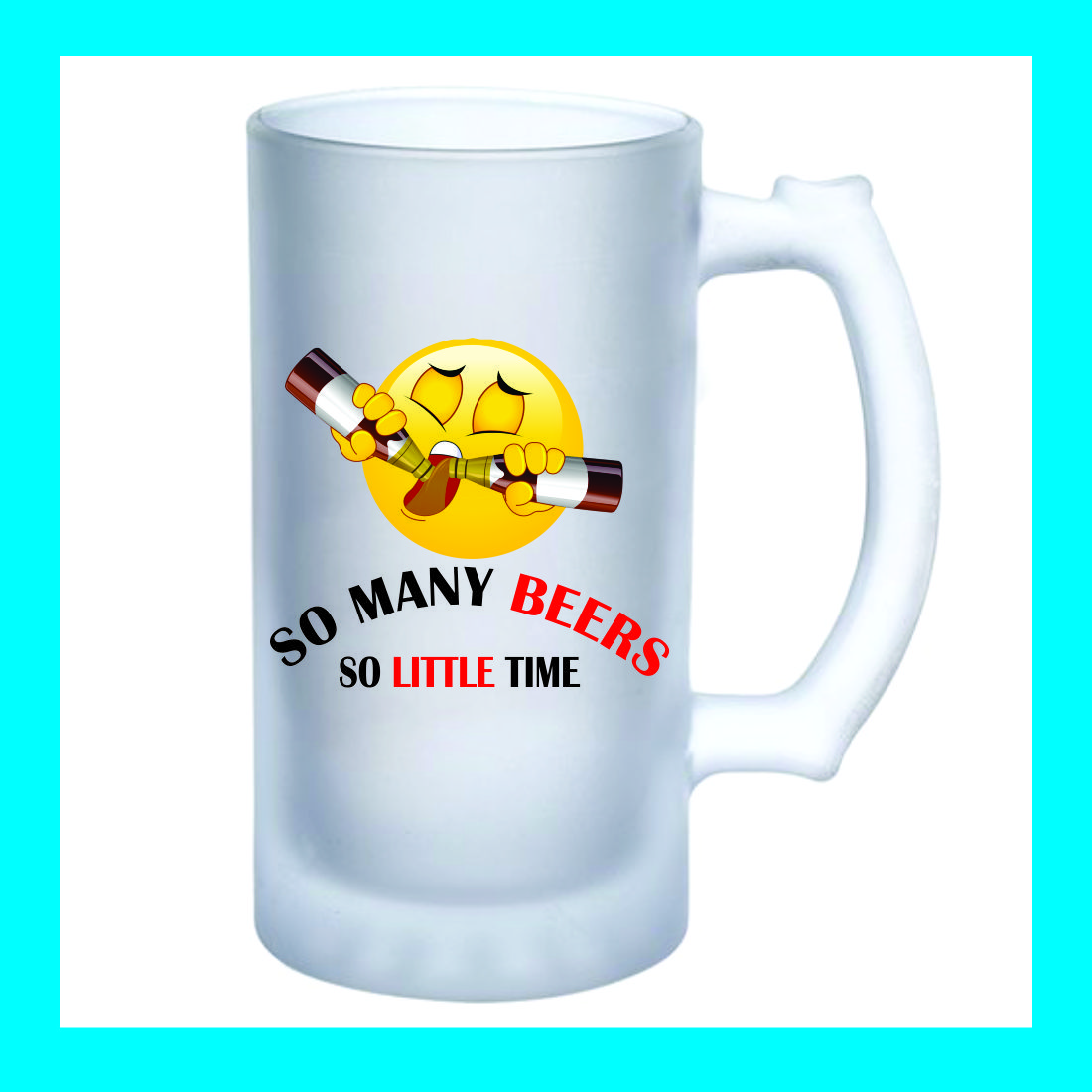 Personalized Beer Mug (Frosted Glass) - Image 2