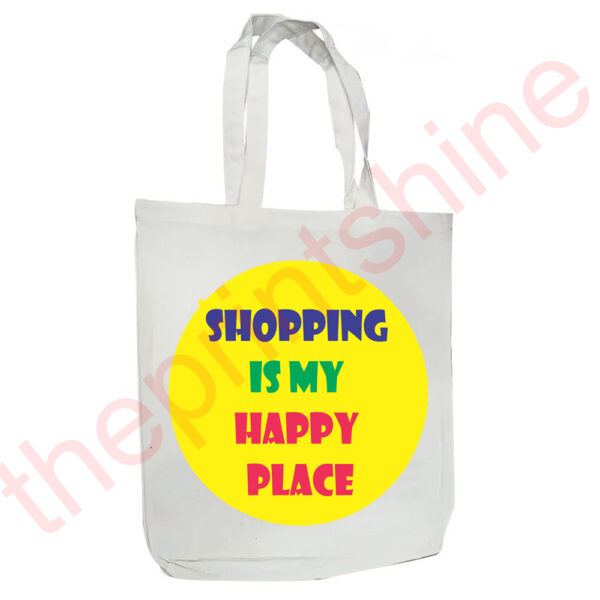 Personalized Tote Bag with Image and Text For Shopping with Handles, Eco Friendly, Reusable, Grocery etc.